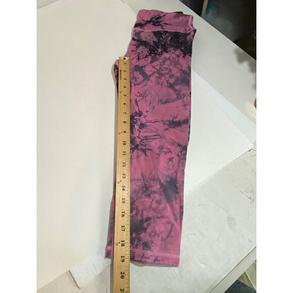 Yelete Active Pink Tye Die Cropped Athletic Leggings Pants Women’s Size Small. - Picture 6 of 6